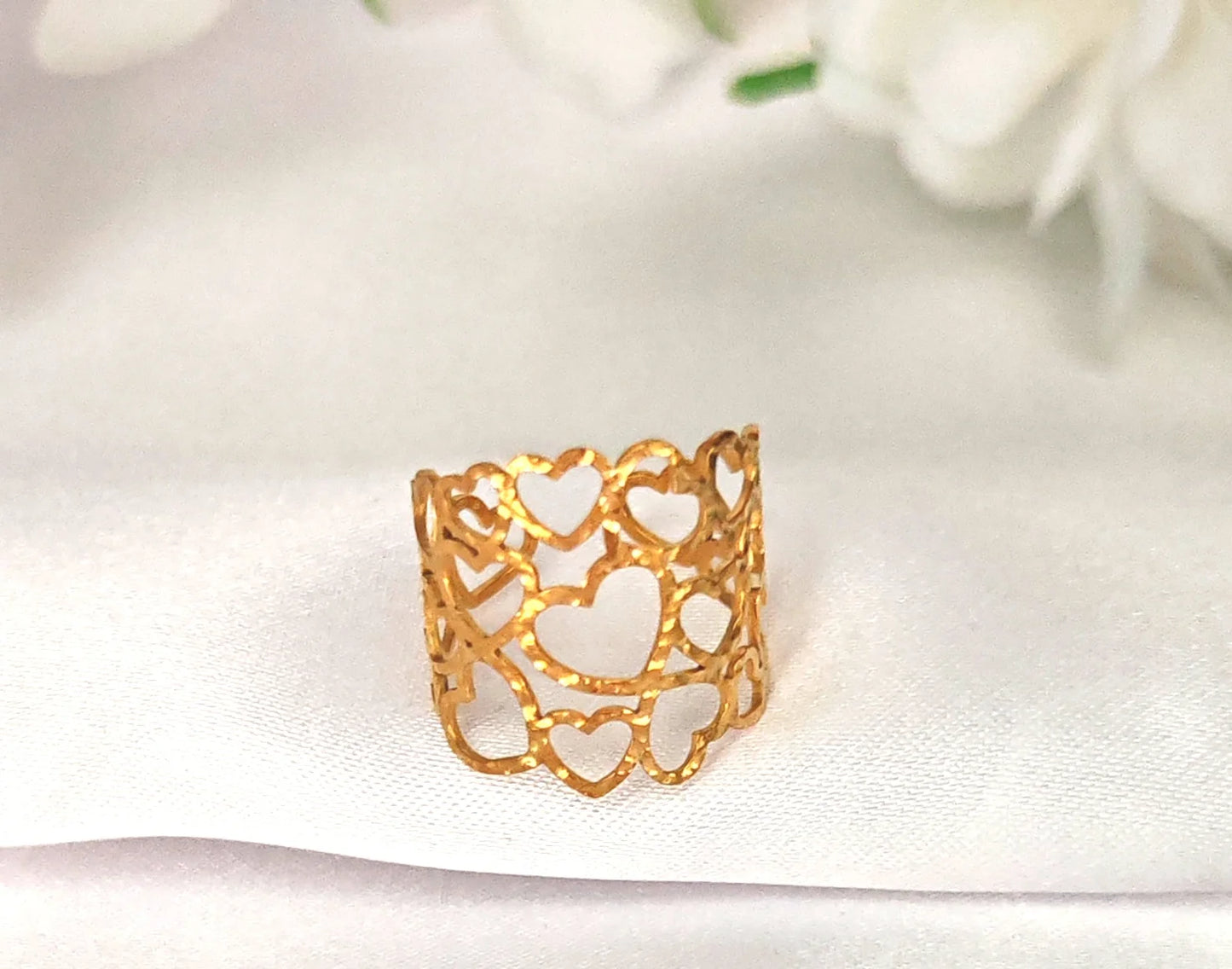 Bague fete des meres coeur