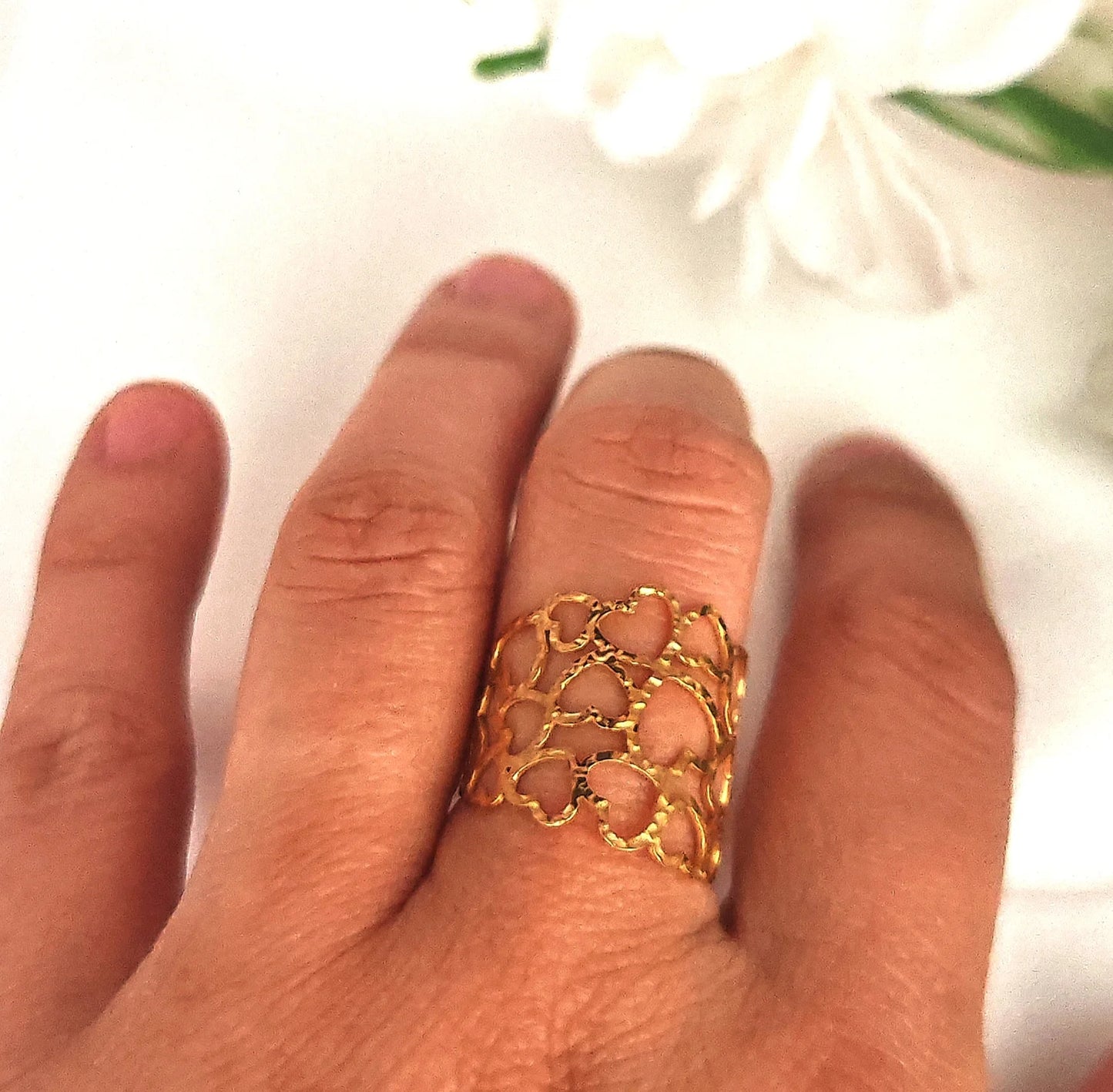 Bague fete des meres coeur