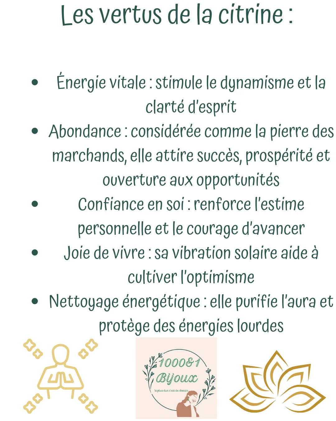 Bracelet citrine naturelle