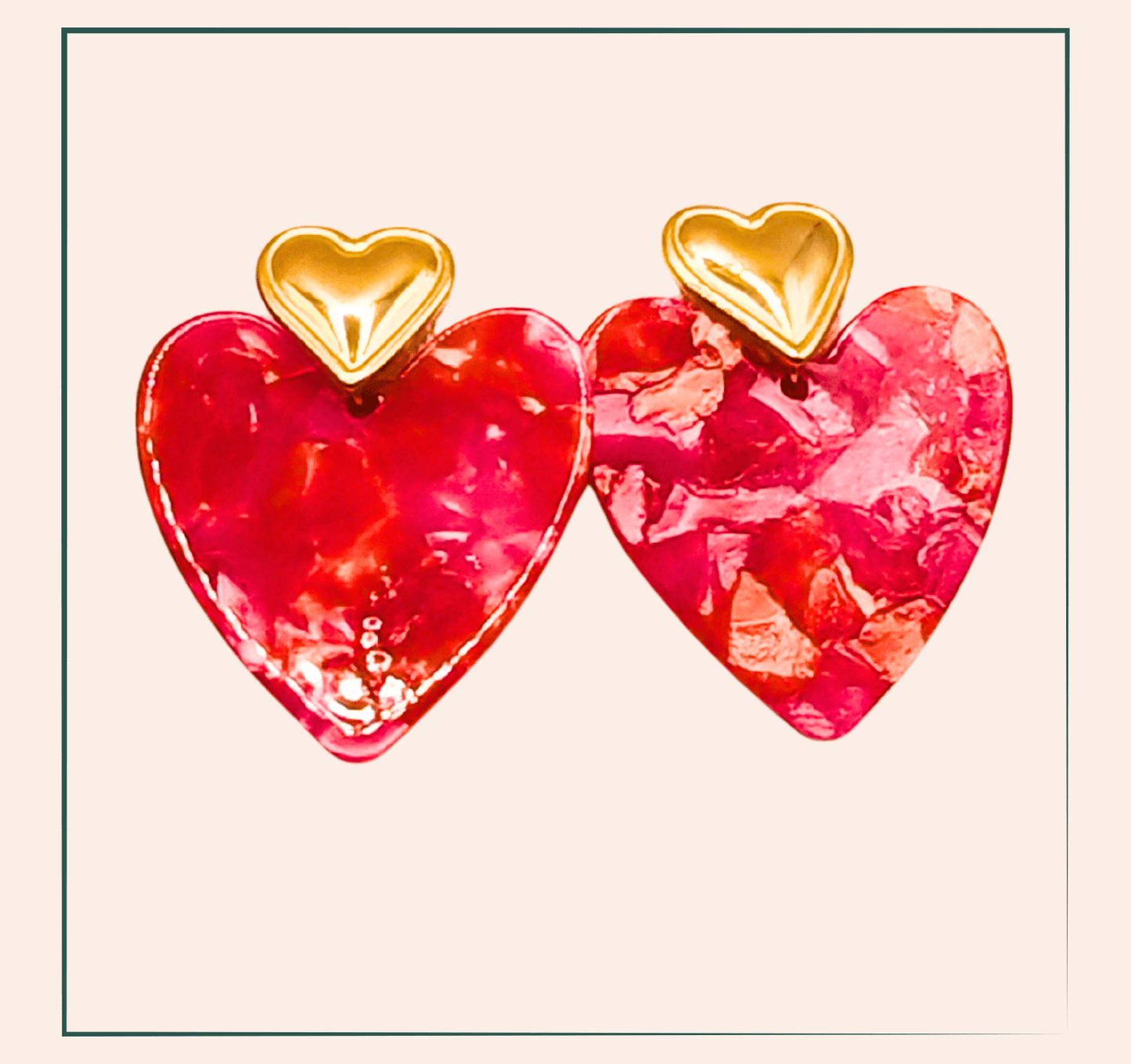 Boucle d'oreille acier inoxydable coeurlyne - acier inoxydable Boucles d'oreilles acier inoxydable, en forme de cœur rose. Grâce à leurs crochets anti-allergiques, elles offrent confort et style, idéales pour les peaux sensibles