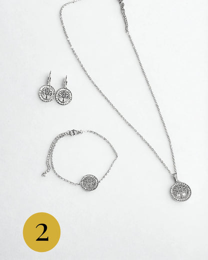 Compo de bijoux arbre de vie en acier 