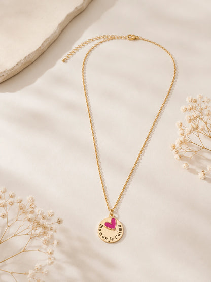 Collier Mum Je t’aime ❤️ Acier Inoxydable Doré | 1000&1 Bijoux