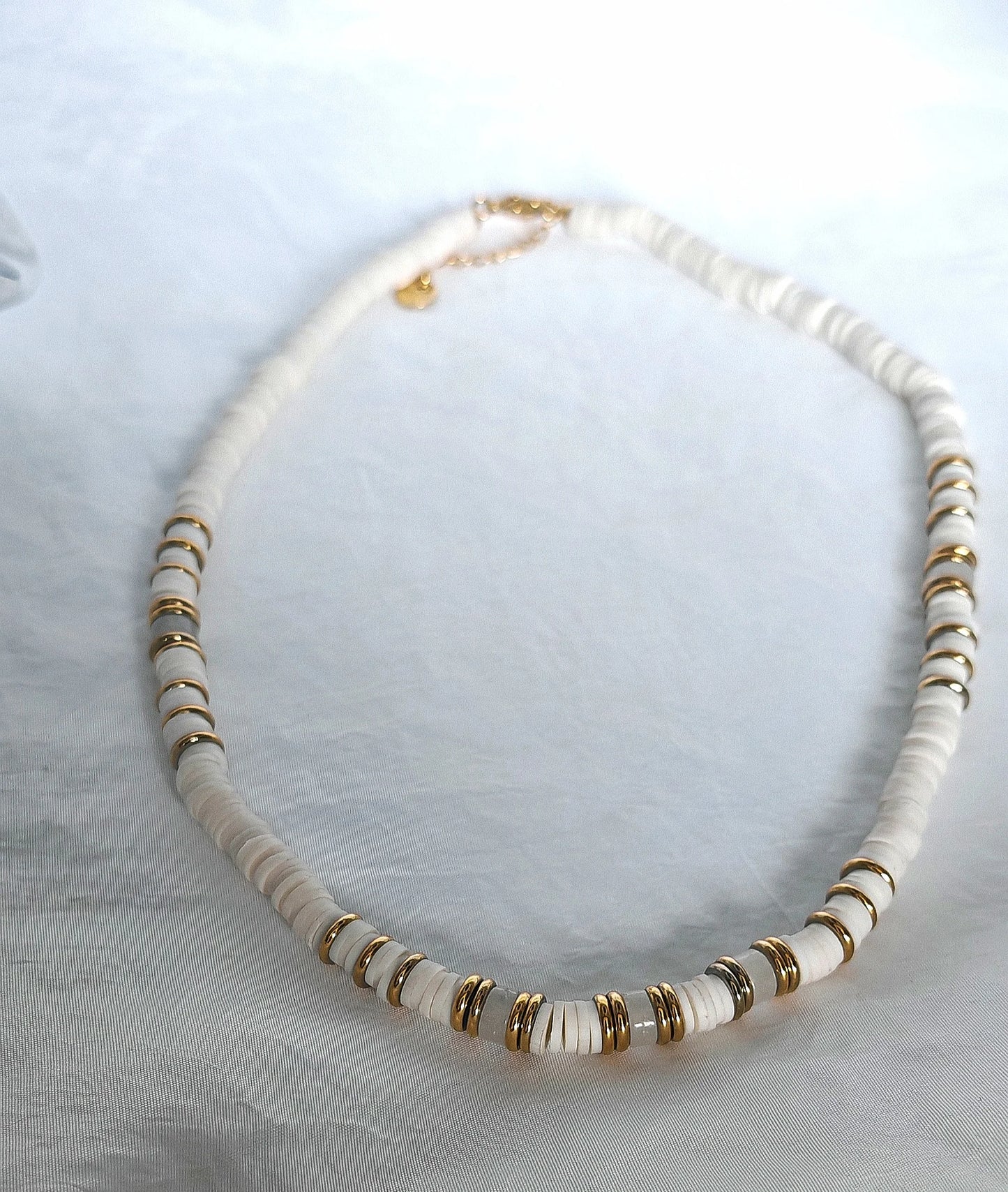 Ce collier associe la finesse des perles japonaises multicolores à la brillance de l’acier inoxydable pour un résultat léger, joyeux et résolument tendance. Les perles délicates apportent une touche artisanale et estivale, tandis que l’acier inoxydable garantit une excellente durabilité : il ne noircit pas, résiste à l’eau et ne craint pas la vie active.

Son design fun et coloré en fait l’accessoire idéal pour donner du pep’s à vos tenues de plage, vos looks bohèmes ou vos basiques du quotidien.
