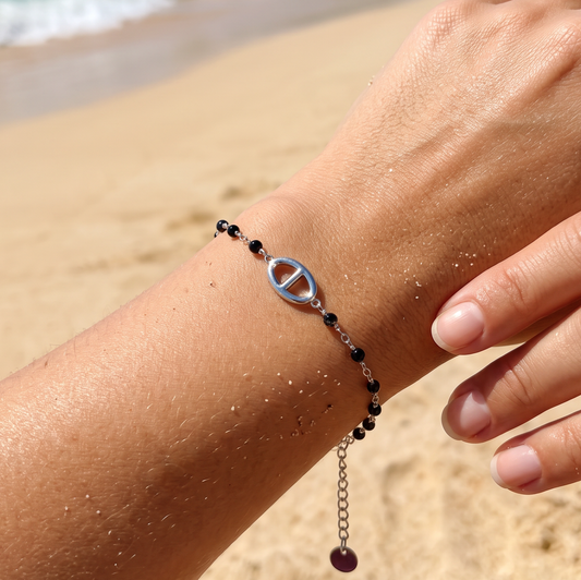 Bracelet Œil Noir porté