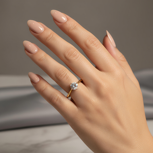 Bague Fine Cristal portée
