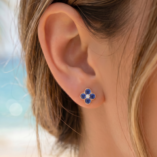Boucles Fleurs Bleues